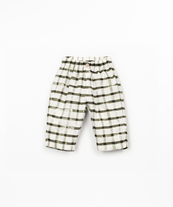 Pantalon en tissu avec fibres naturelles