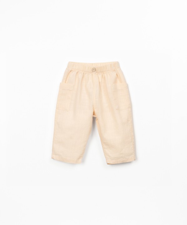 Organic cotton fabric trousers