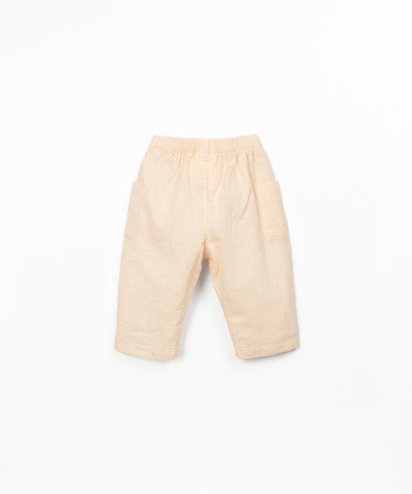Organic cotton fabric trousers