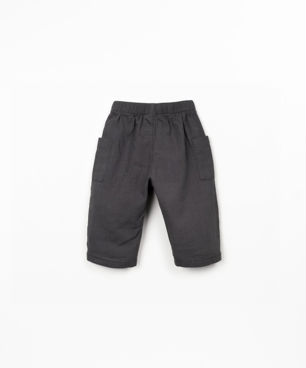 Organic cotton fabric trousers