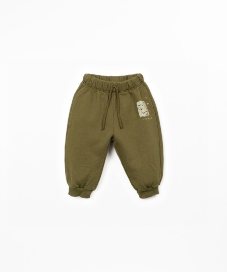 Pantalon en jersey avec motif