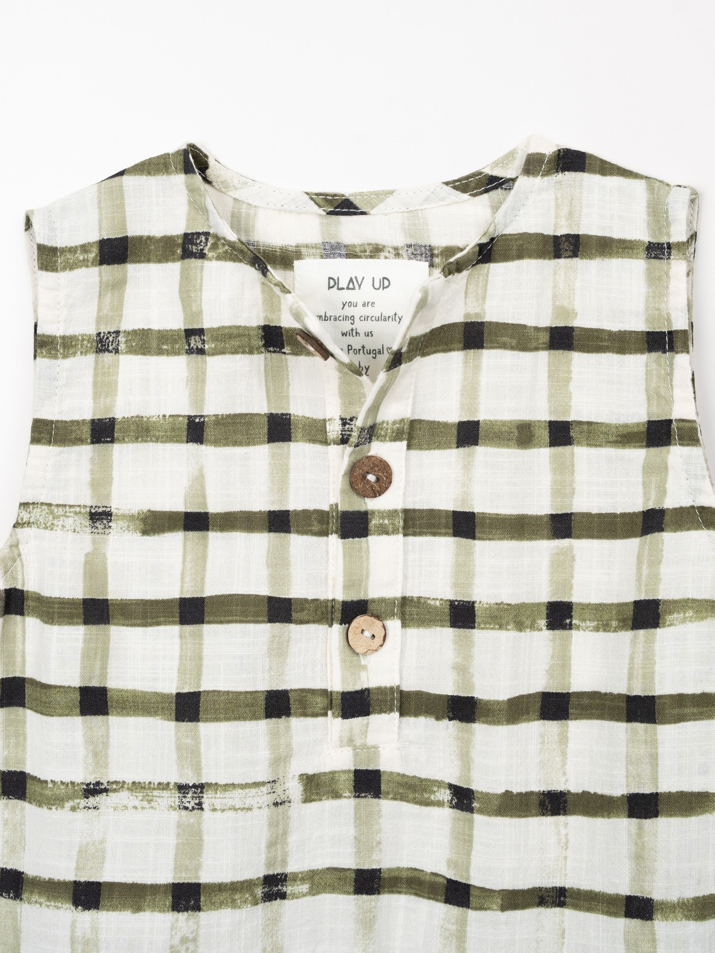 Mono de tejido de algodón orgánico