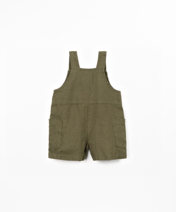 Linen fabric jumpsuit