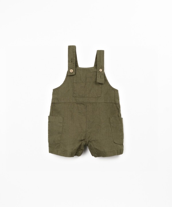 Linen fabric jumpsuit