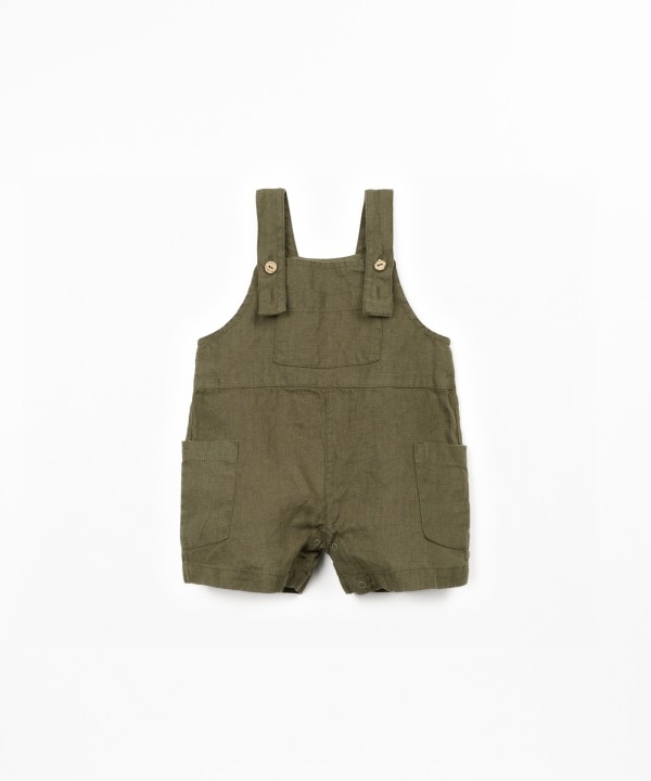 Linen fabric jumpsuit