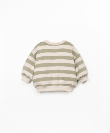 Sweater in a blend of natural and recycled fibers