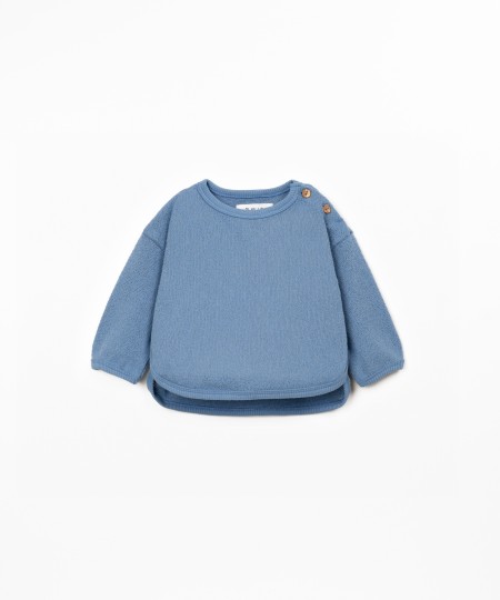 Pull en maille avec fibres recycl�es