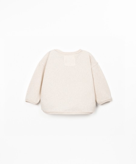 Maglione in maglia con fibre riciclate