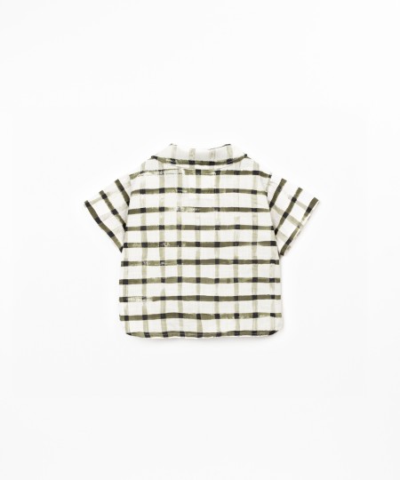 Camisa de tejido con fibras naturales