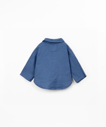 Camisa de tecido em linho