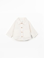 Camisa de tela de lino