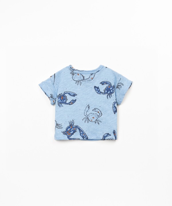 T-shirt com fibras naturais