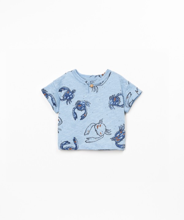 T-shirt com fibras naturais