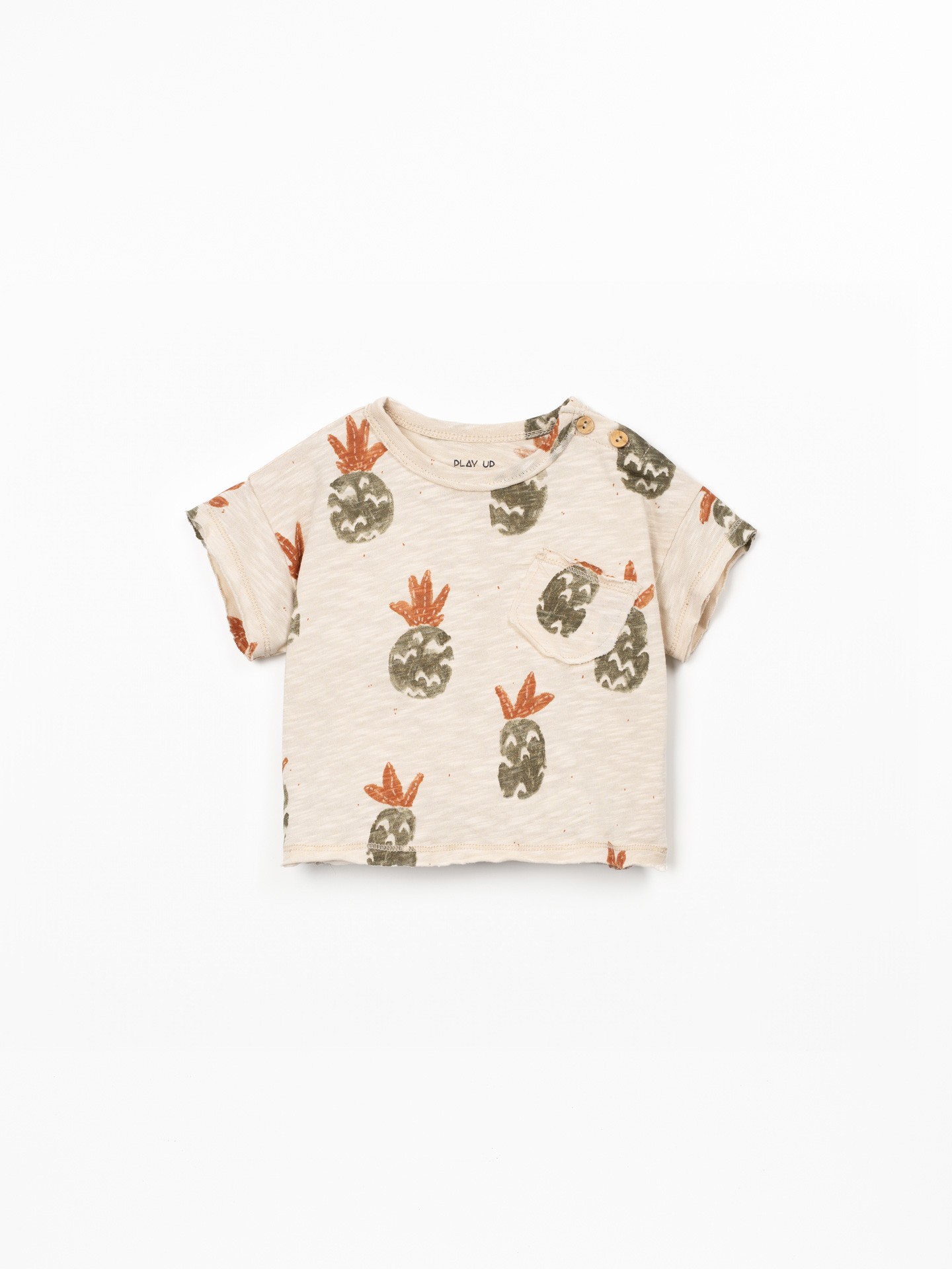 T-shirt con apertura sulla spalla