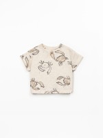 T-shirt com fibras naturais