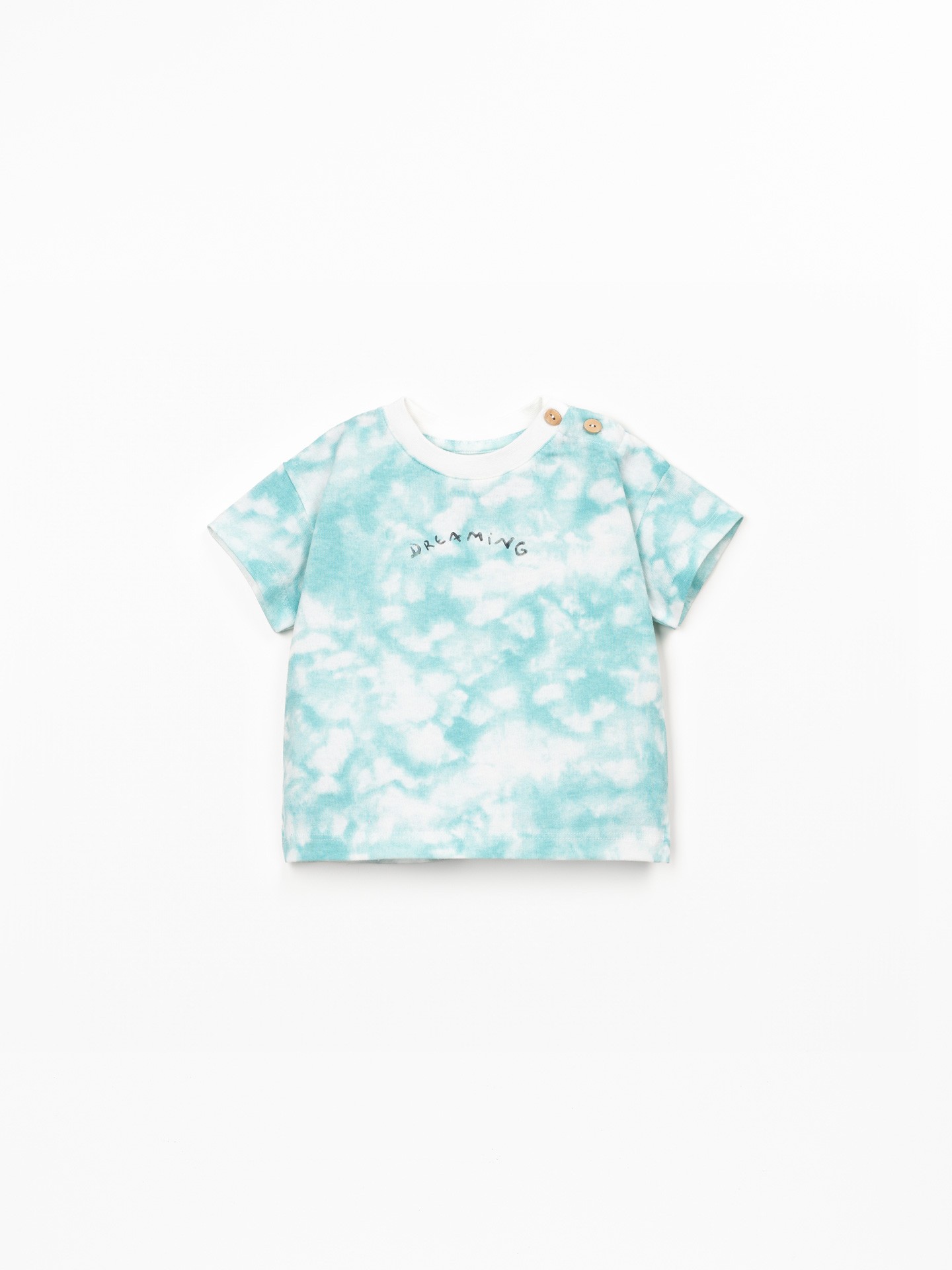 T-shirt con stampa tie dye