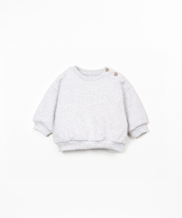 Pull en maille avec fibres naturelles