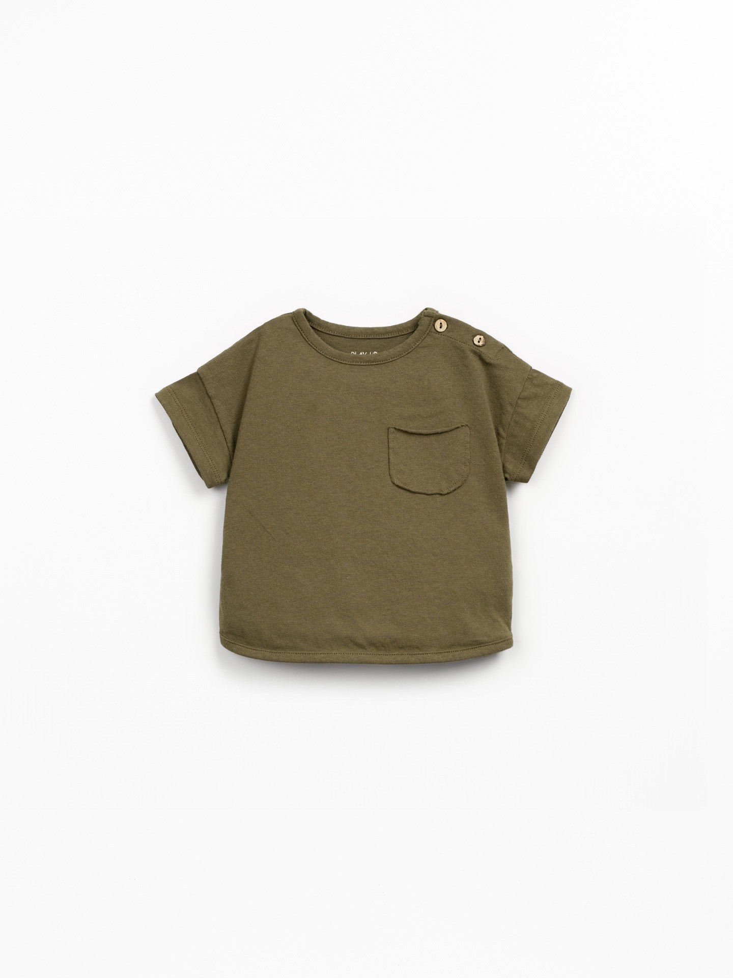 T-shirt en maille en mélange de coton biologique et coton recyclé