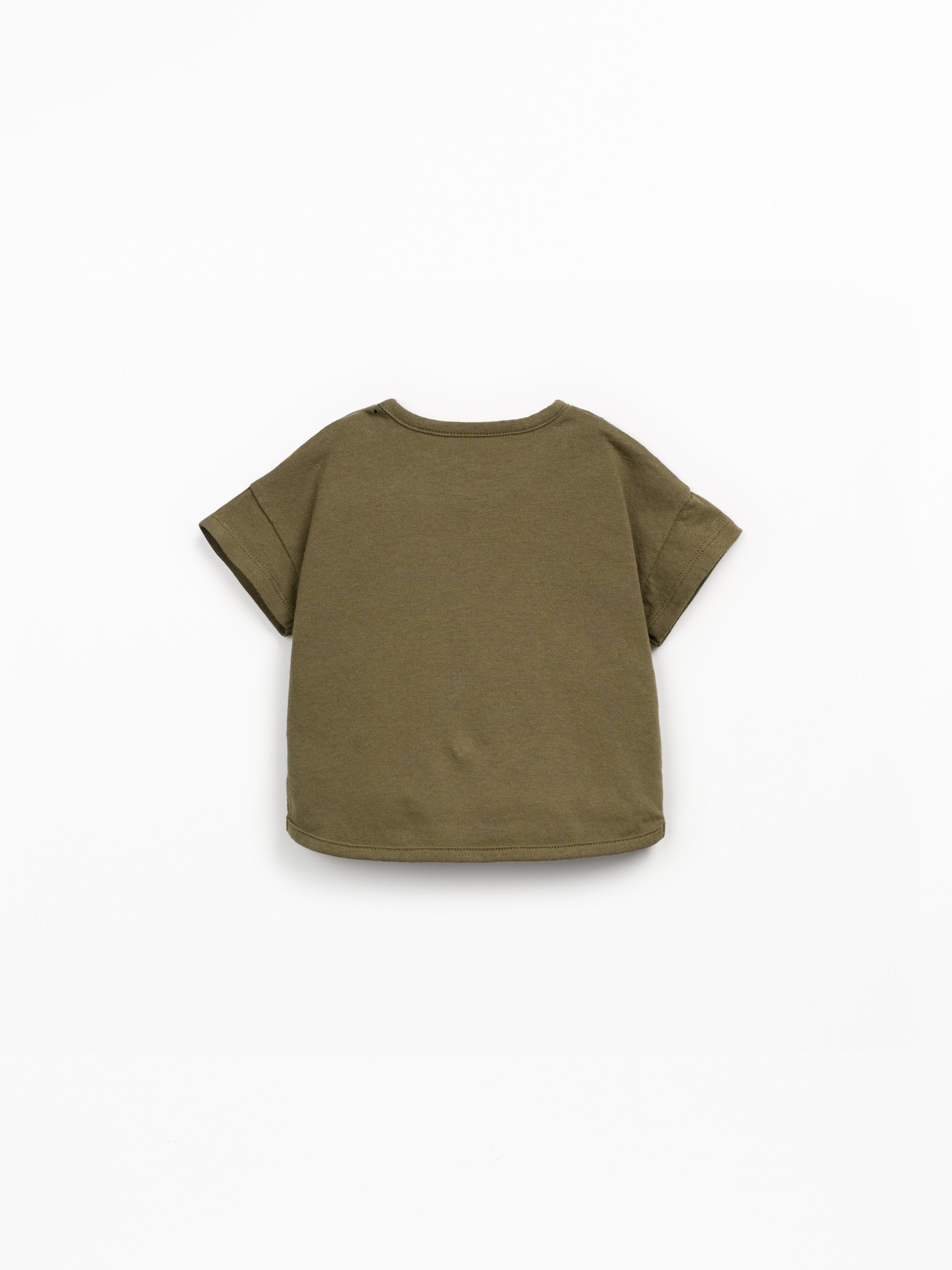 T-shirt en maille en mélange de coton biologique et coton recyclé