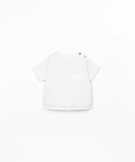 T-shirt en maille mélange coton bio et coton recyclé