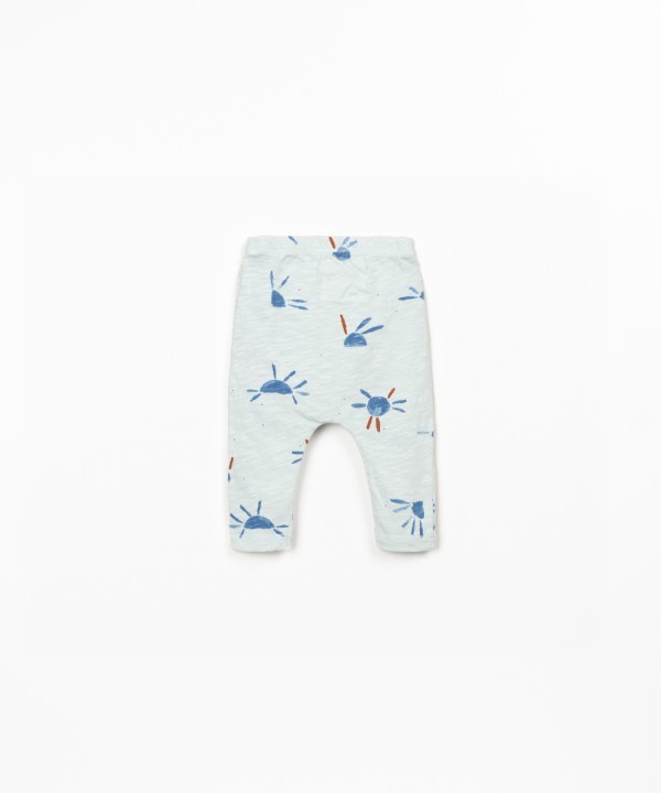 Leggings com estampado de sol