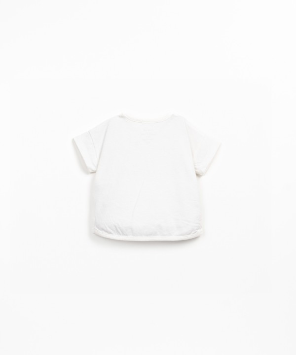 T-shirt en maille m�lange coton bio et coton recycl�