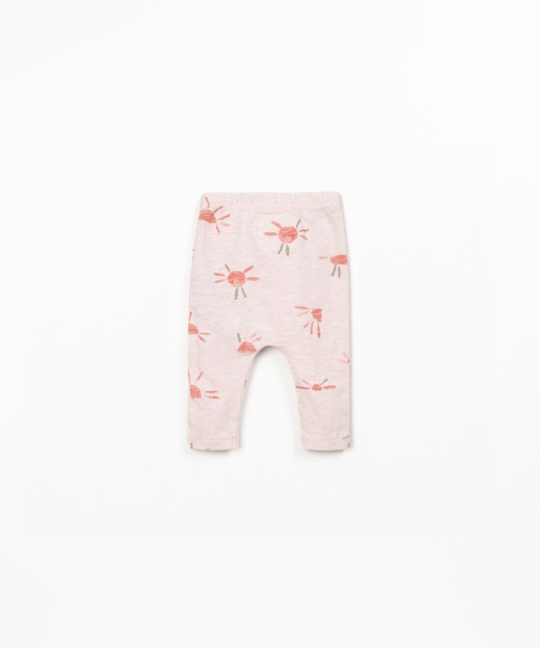 Leggings com estampado de sol