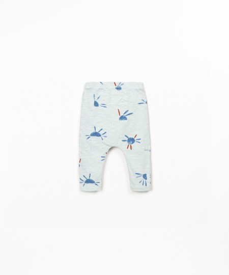 Leggings con stampa sole