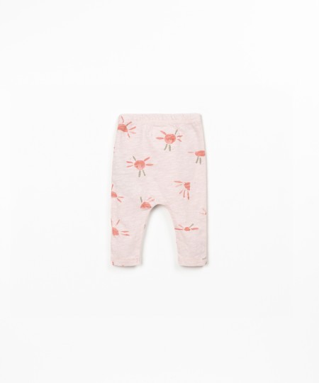 Leggings con stampa sole