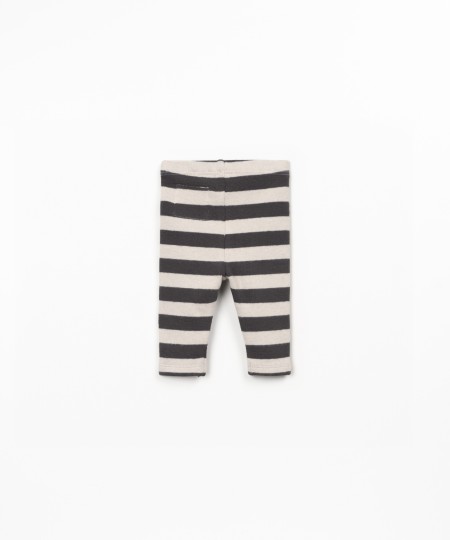 Leggings con estampado de rayas