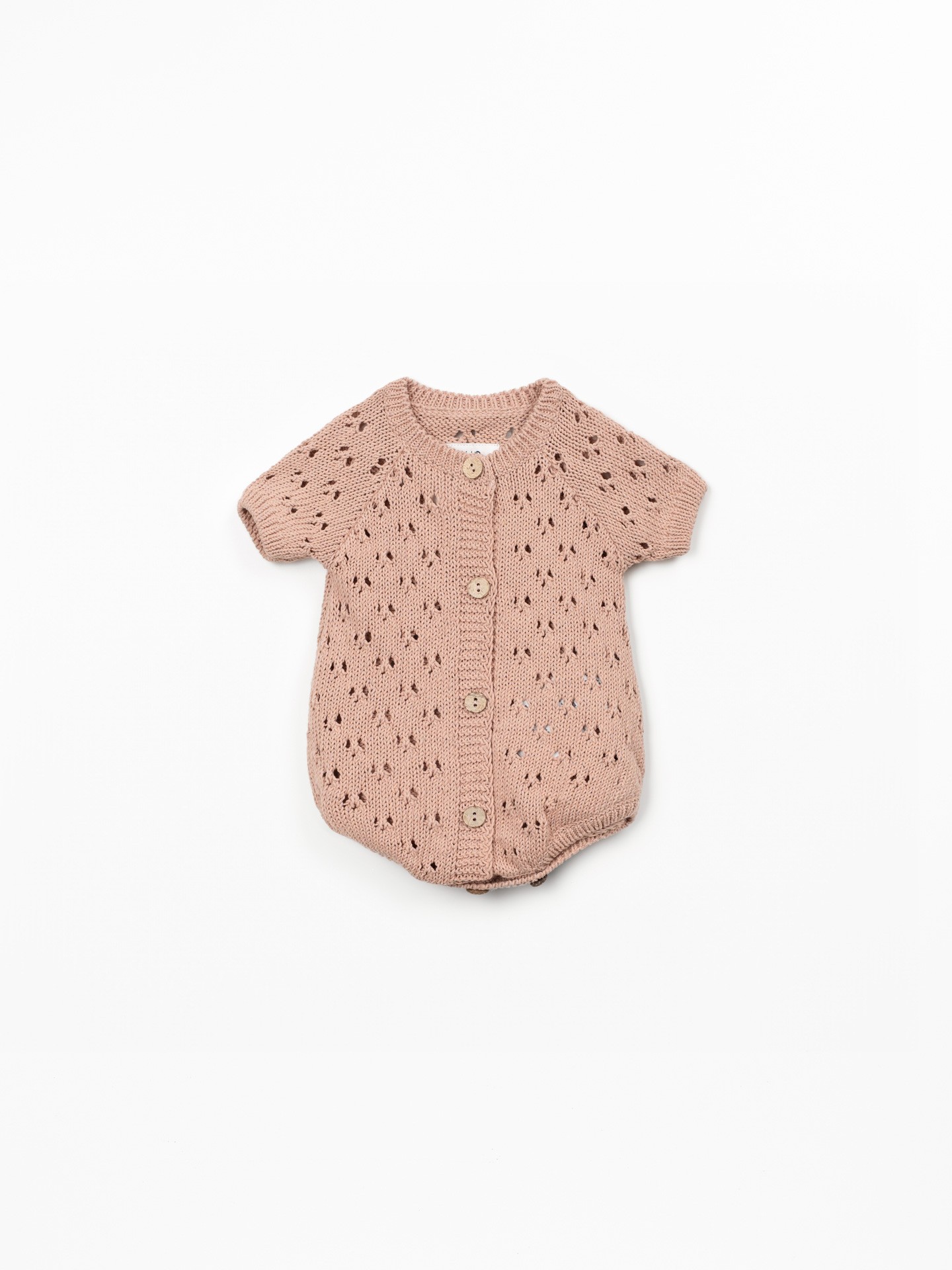 Combinaison tricot en mélange de coton et coton recyclé