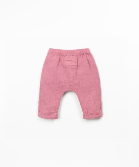 Pantalón de tela de algodón orgánico