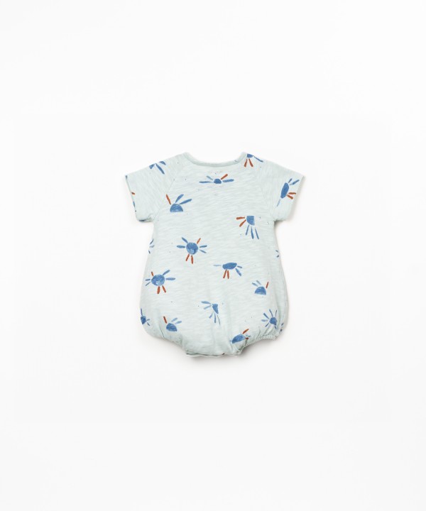 Printed jumpsuit in organic cotton