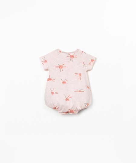 Tuta stampata in cotone biologico