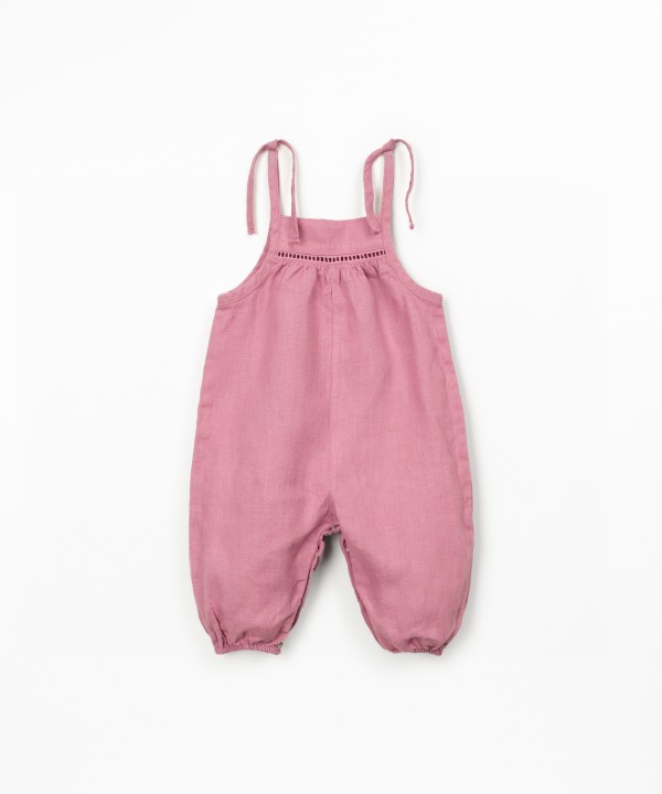 Macac�o de linho com al�as 