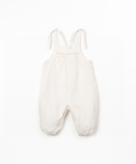 Macac�o de linho com al�as 