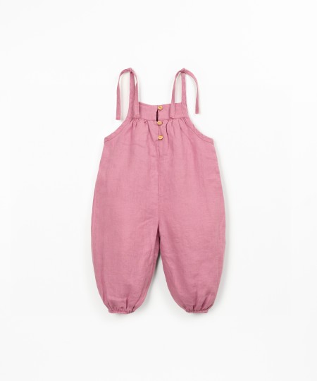 Mono de lino con tirantes
