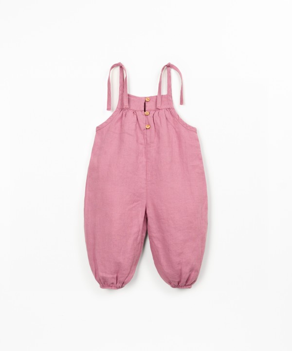 Macac�o de linho com al�as 