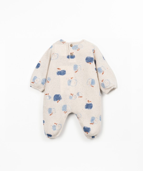 Jersey jumpsuit with print