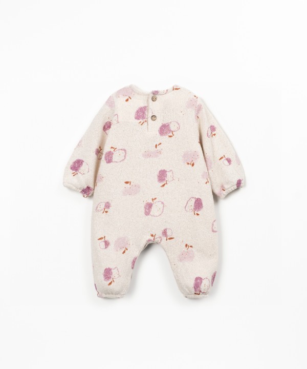 Jersey jumpsuit with print