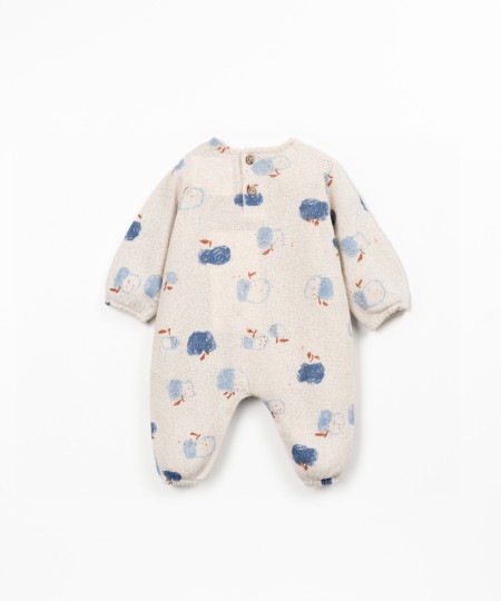 Tutina in maglina con stampa