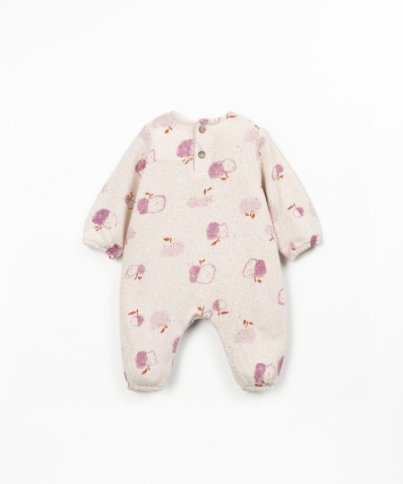 Macacão de malha com estampado