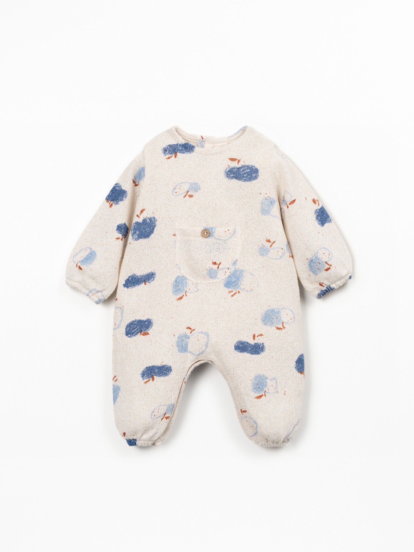 Jersey jumpsuit with print