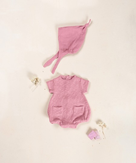 Macac�o com mistura de algod�o e algod�o reciclado