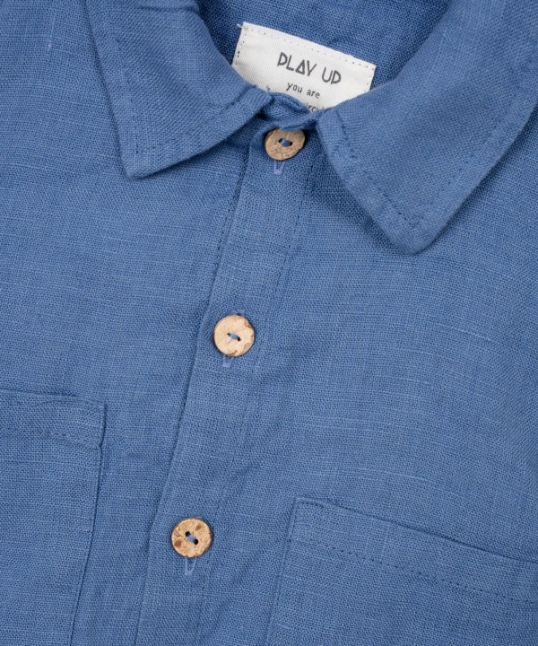 Chemise en tissu de lin