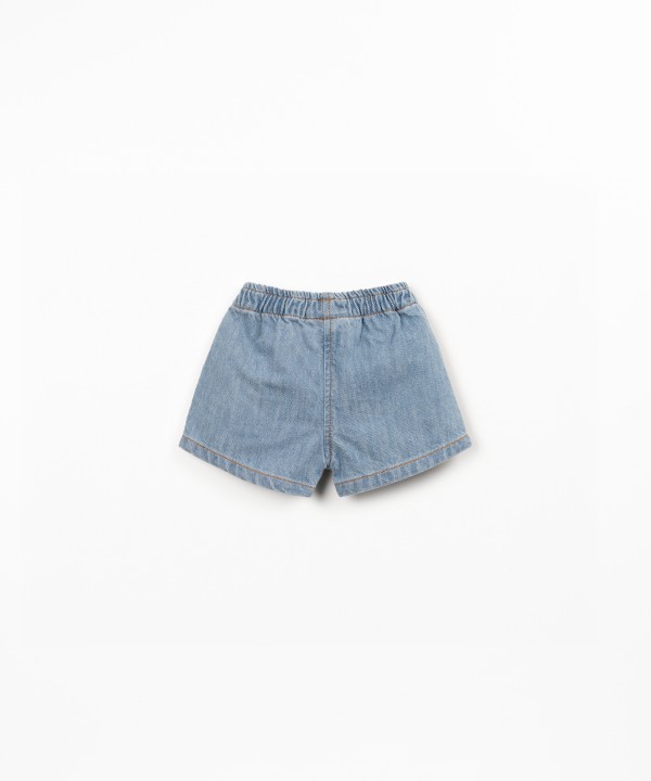 Pantalones cortos vaqueros de algod�n