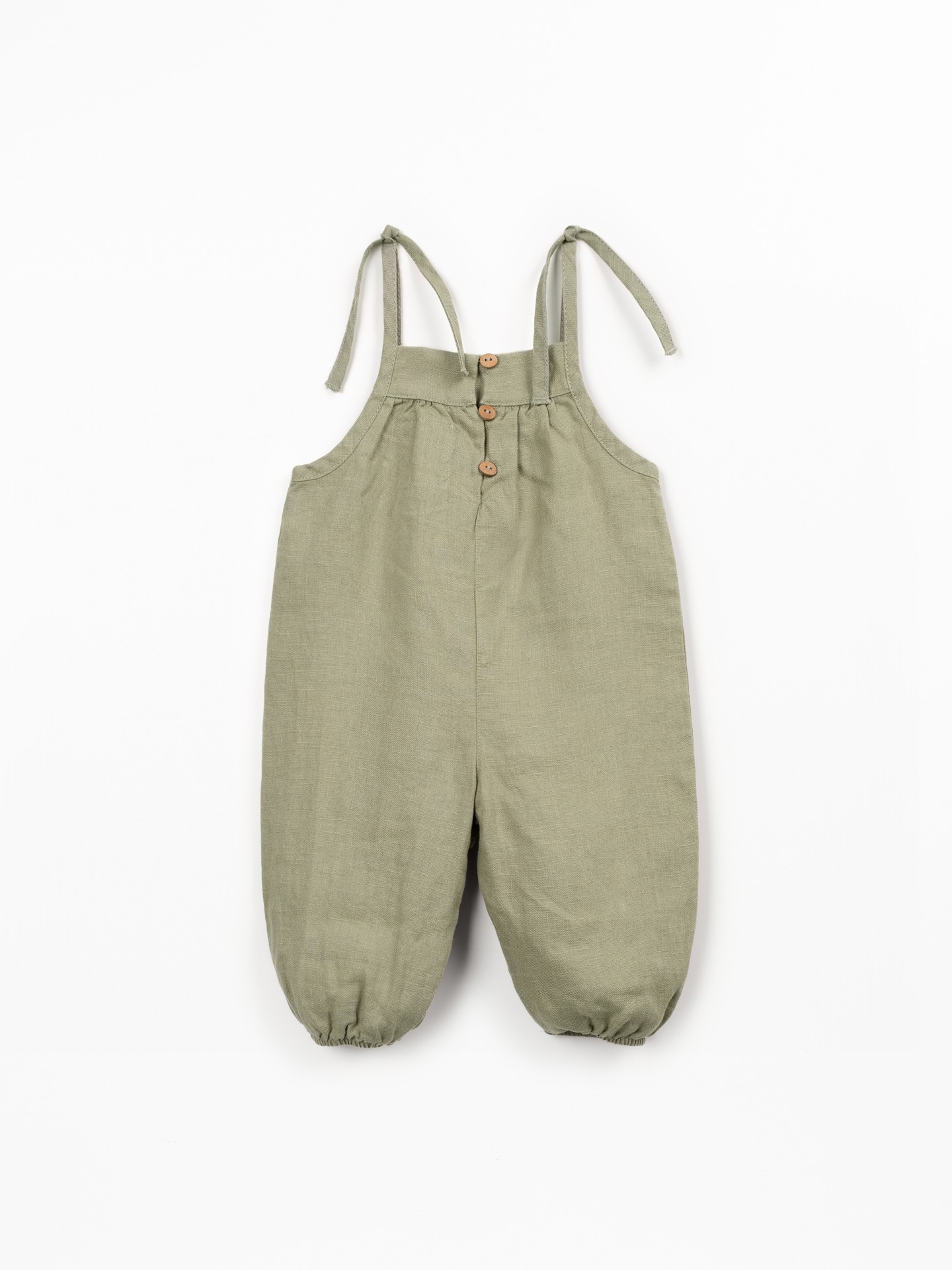 Combinaison en lin avec bretelles