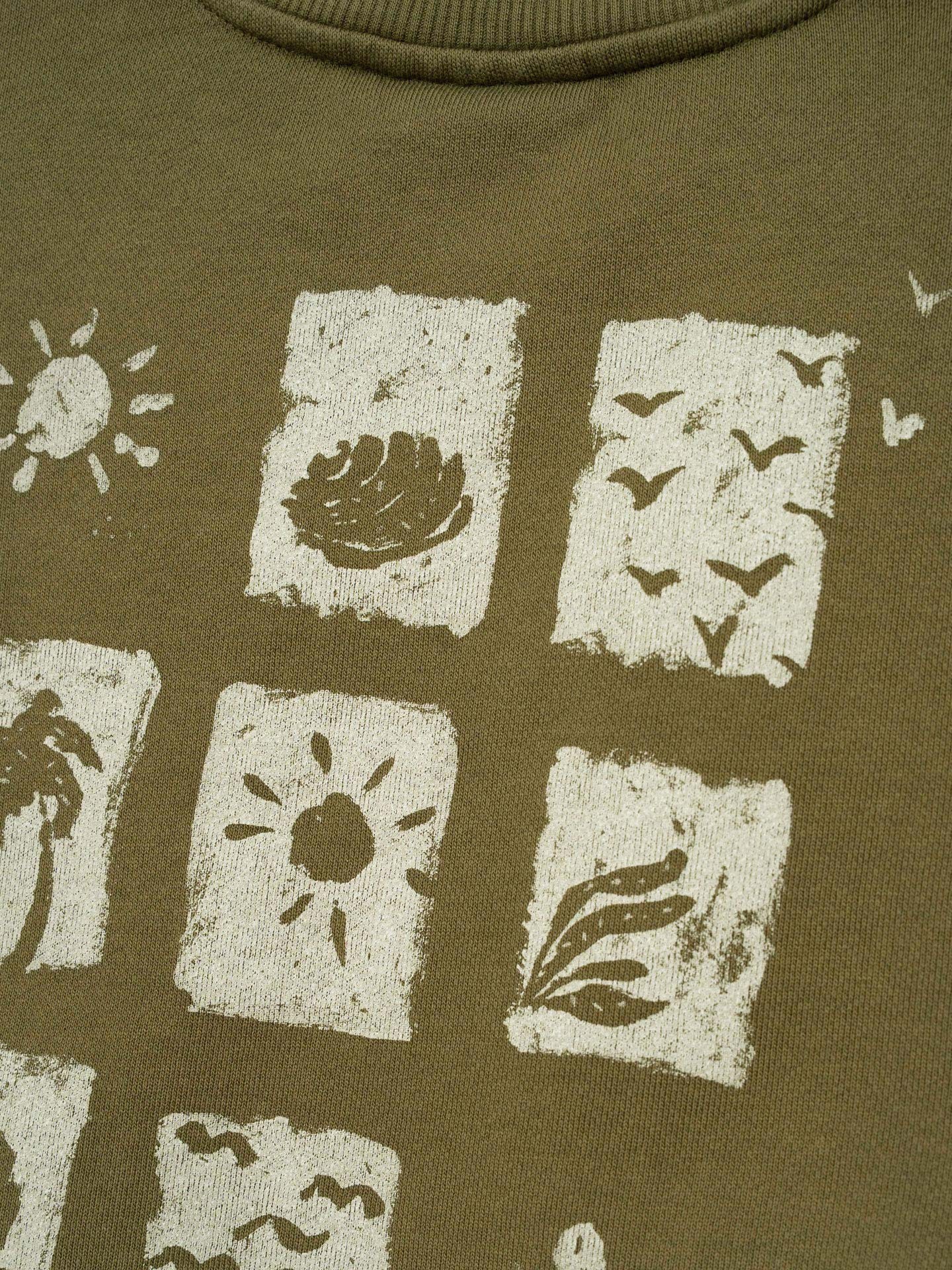 Sweat-shirt avec illustration dans le dos