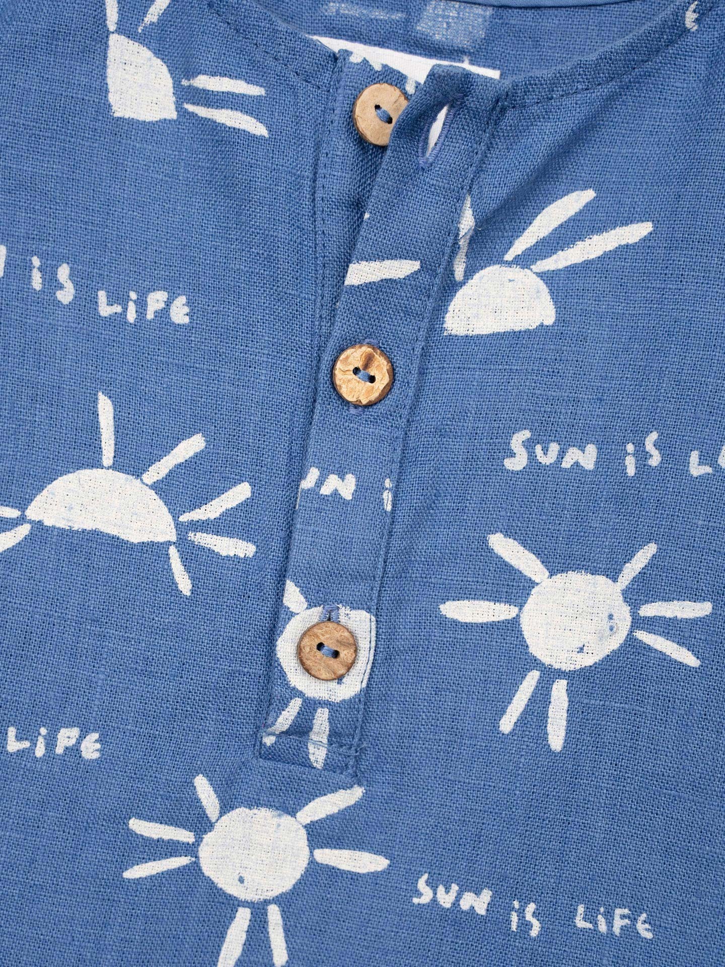 Combinaison en lin avec imprim?