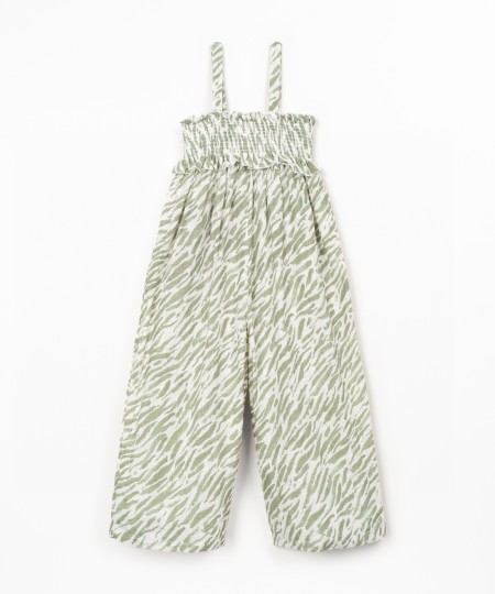 Combinaison longue avec imprimé zèbre